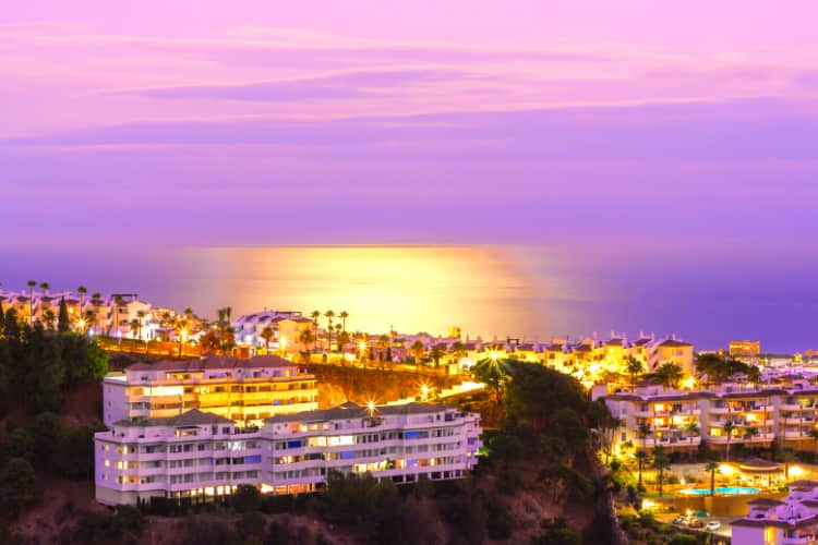 Atardecer en Marbella